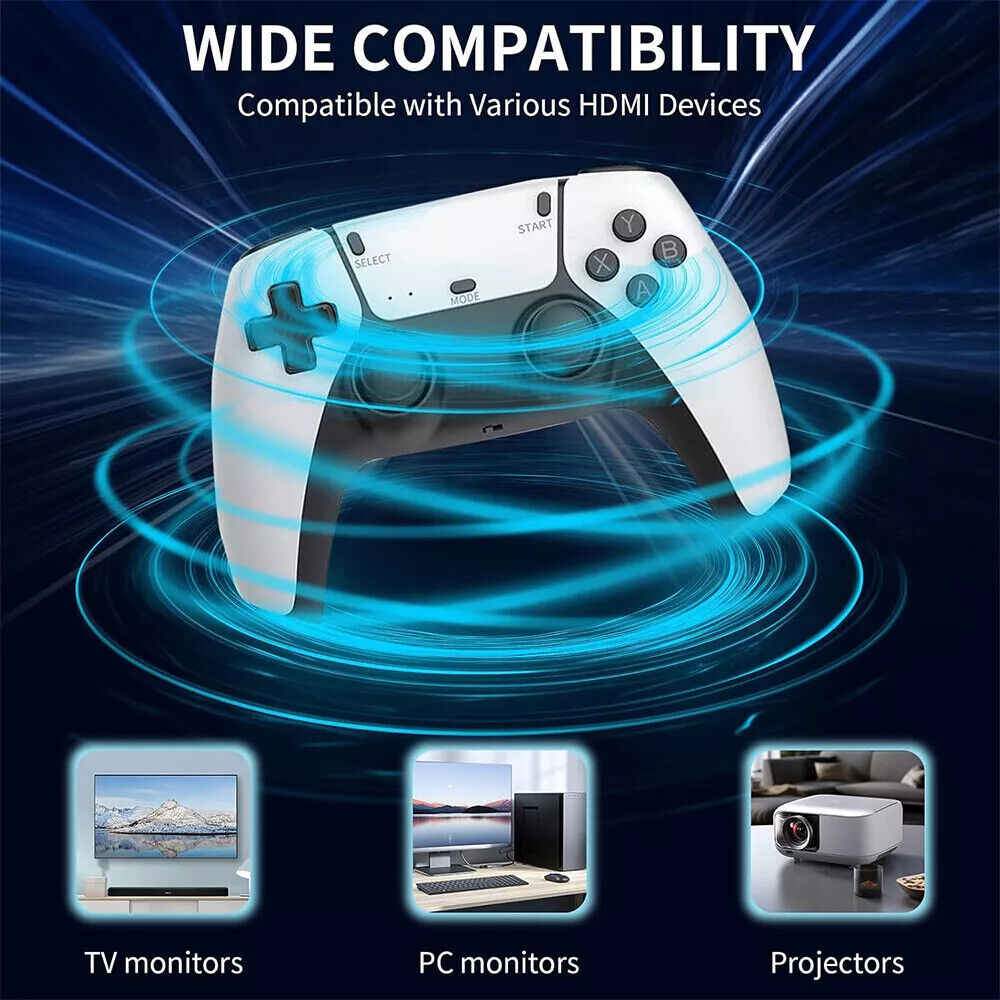 M15 4K 64G HDMI TV Video Game Stick with Gamepad and 2 Wireless Controllers