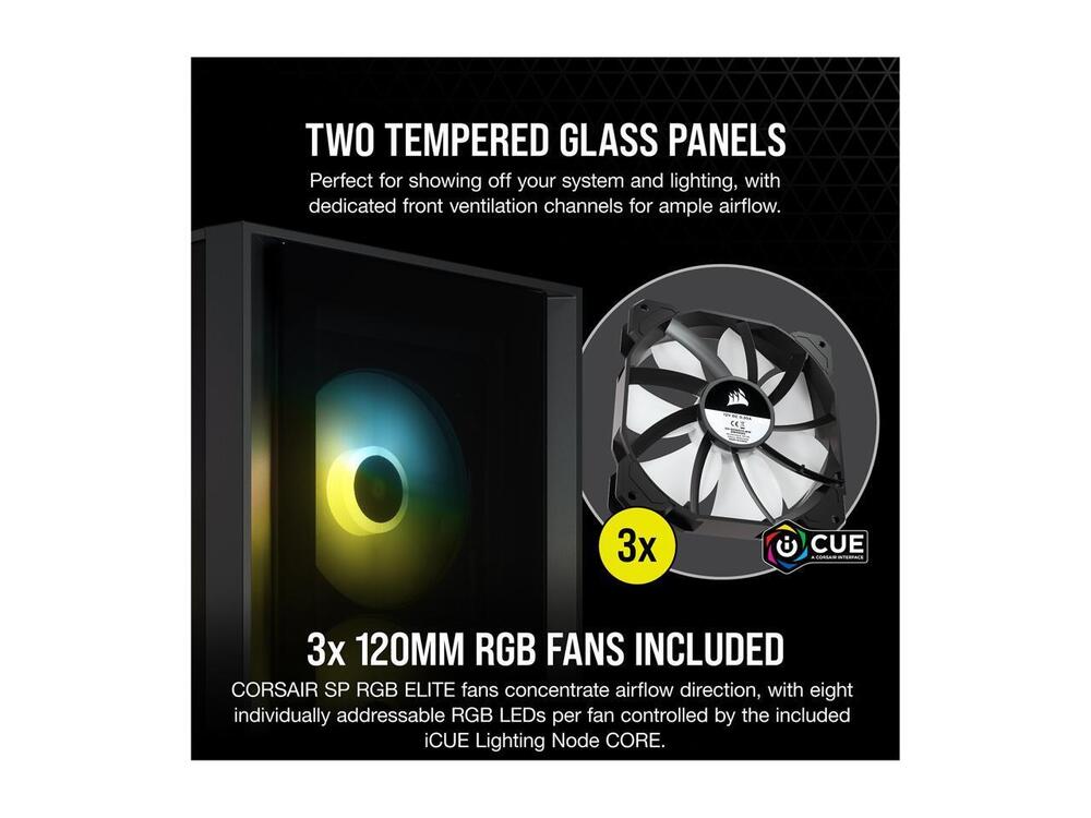 Corsair iCUE 4000X RGB ATX Mid Tower Computer Case