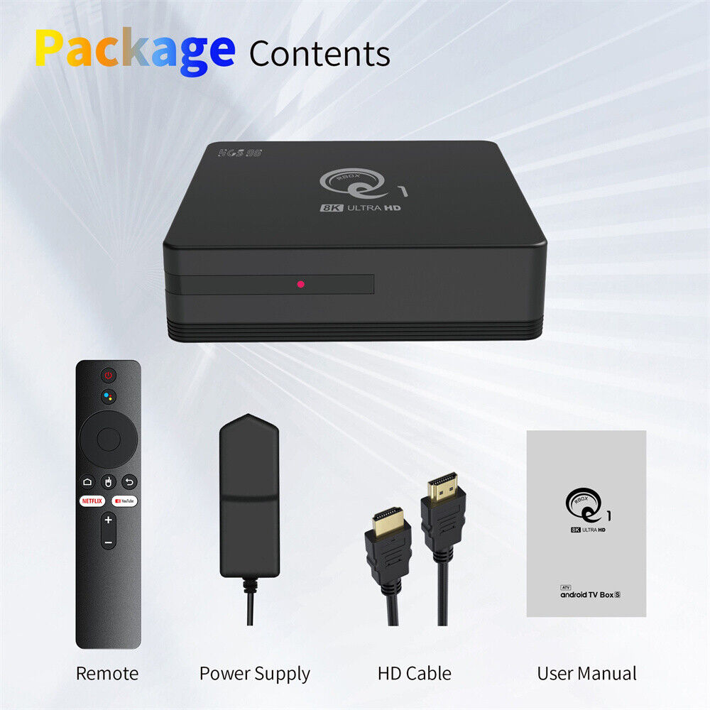 Android TV Box with 2.4G Voice Remote Control - H313 Home Network Player