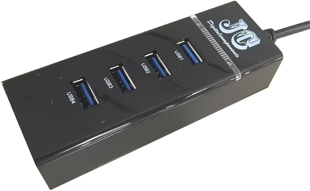 USB 2.0/3.0 Hub with Long Cable for Enhanced Connectivity
