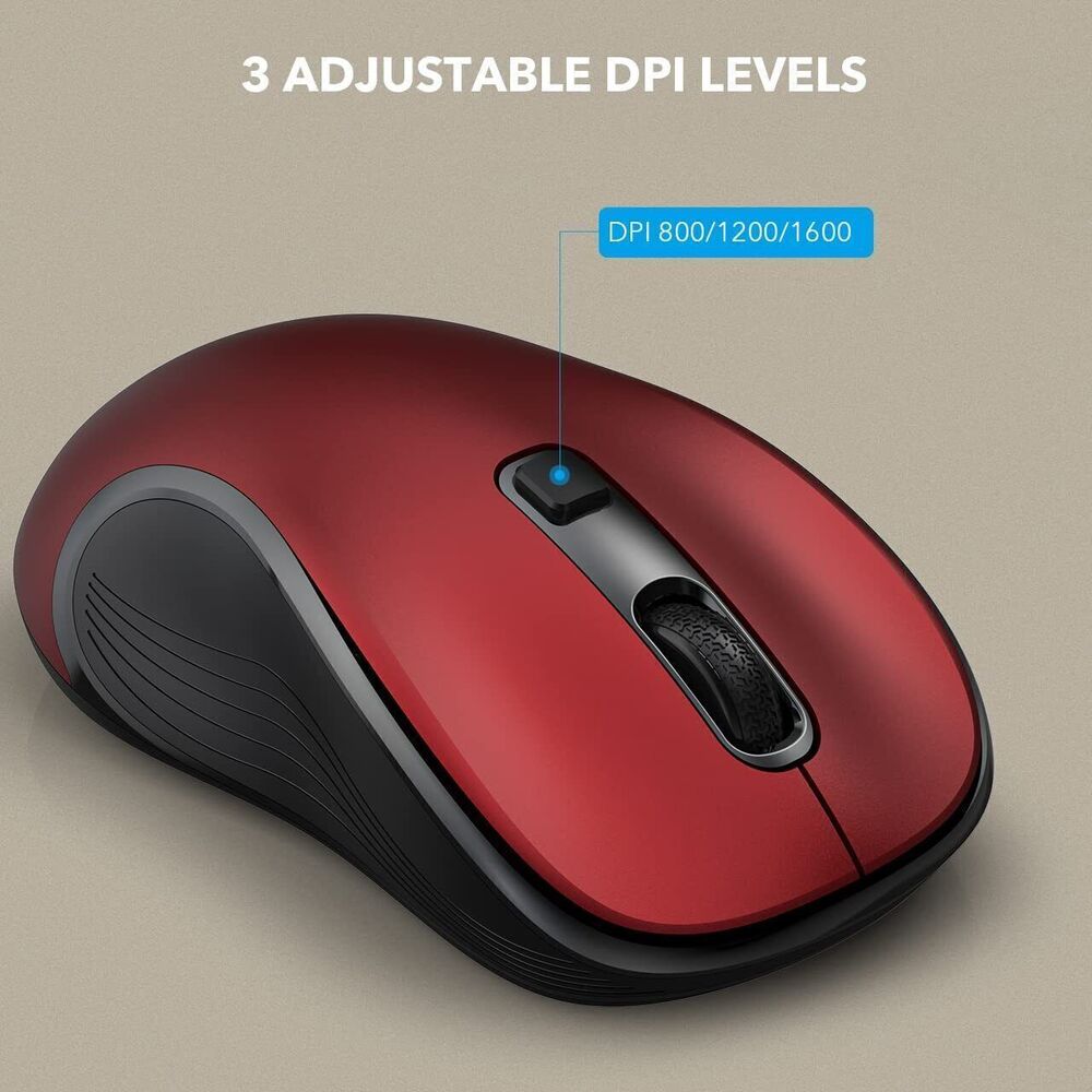 2.4GHz Wireless Optical Mouse with USB Receiver