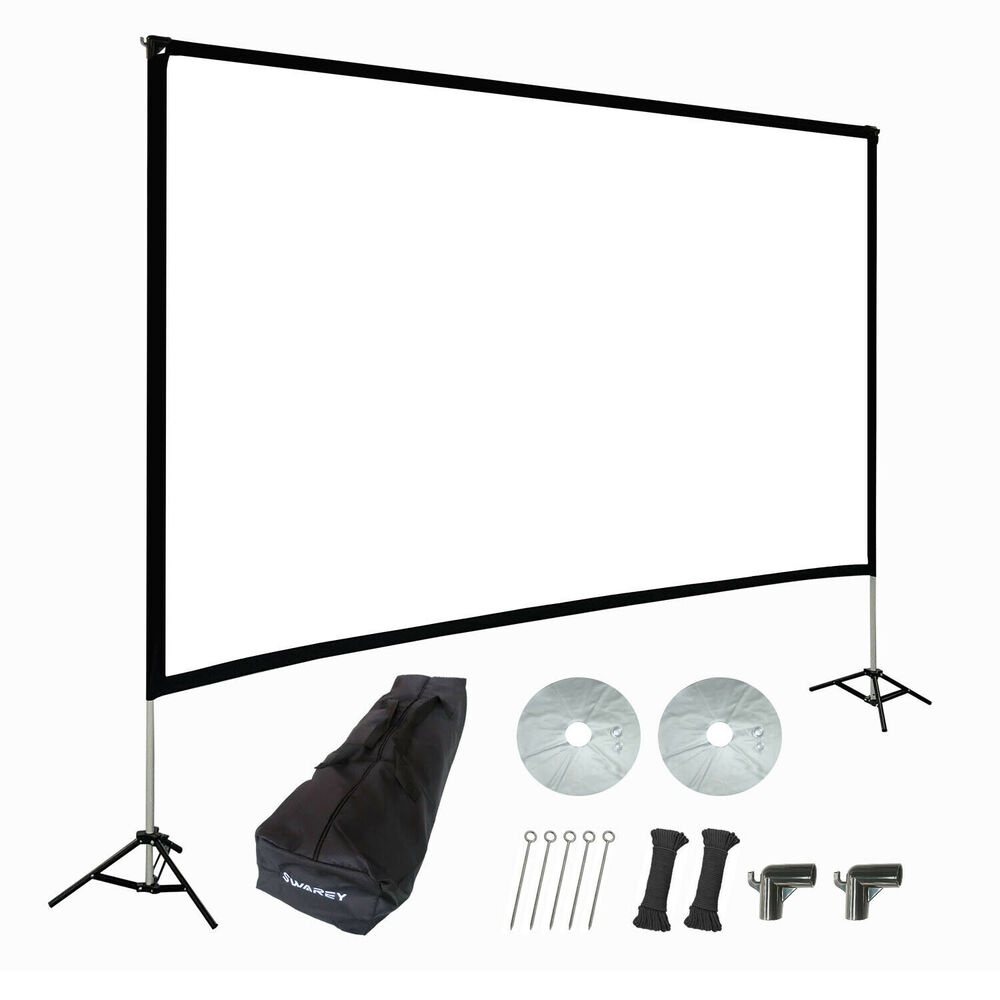 120 Inch Portable 4K HD Projector Screen with Stand