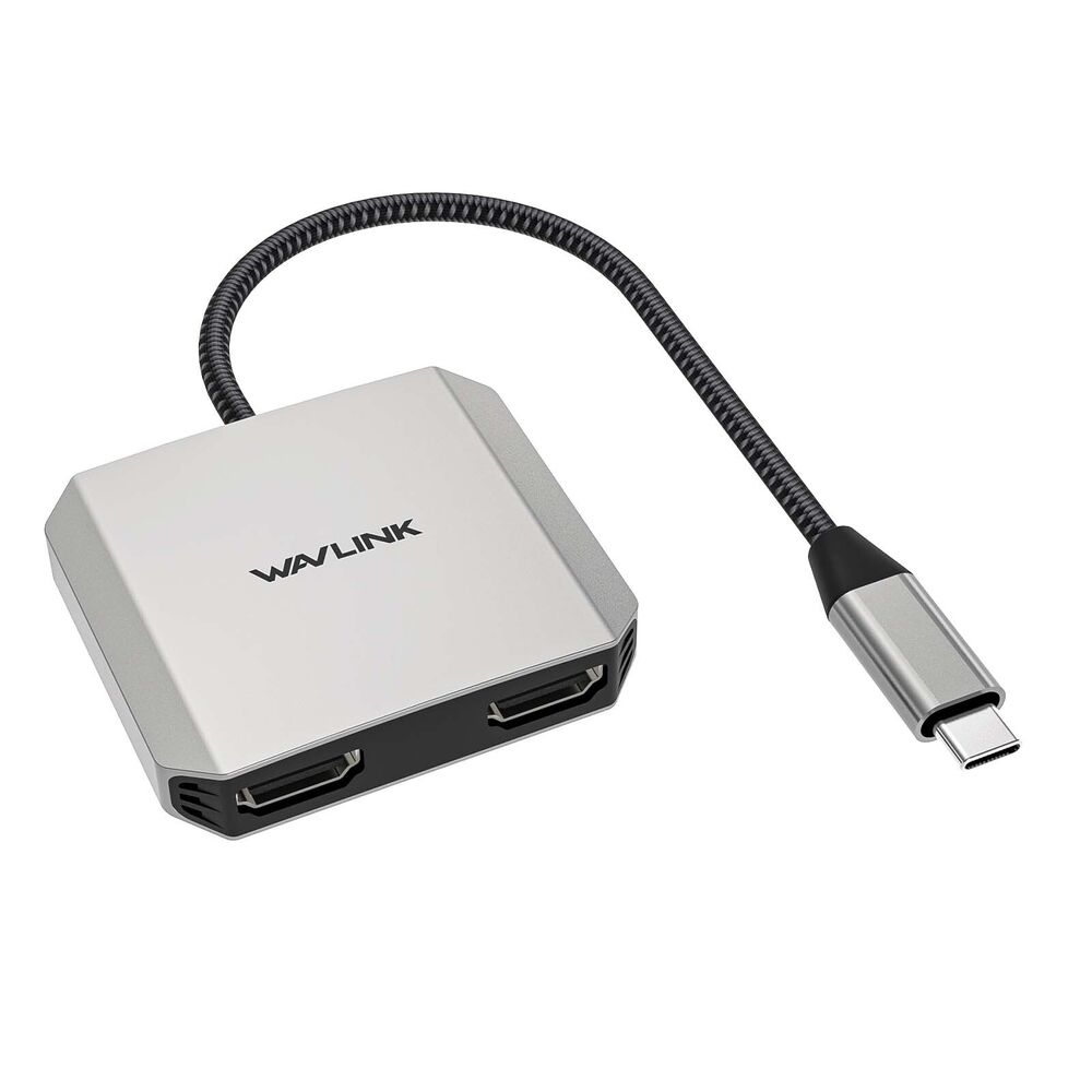 USB C to Dual HDMI Adapter 4K 60Hz with 87W Power Delivery