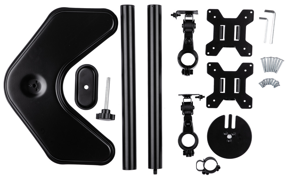 Fully Adjustable Dual Monitor Desk Mount Stand