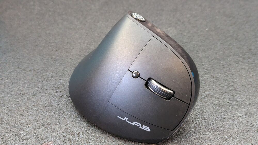 JLab JBuds Ergonomic Mouse - Black, USB-C Rechargeable