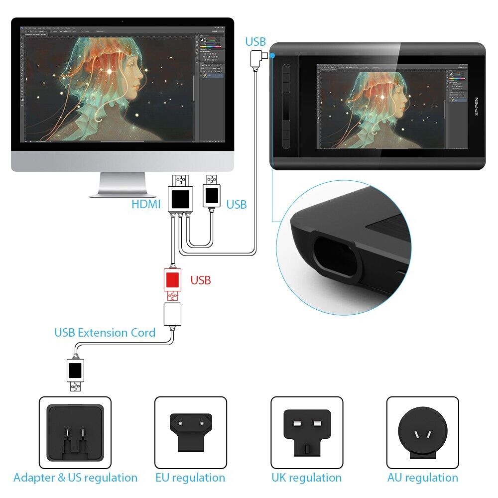 XP-Pen Artist 12 Graphic Drawing Tablet - Open Box