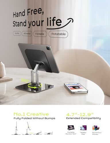 Adjustable iPad Stand Holder for Desk Use