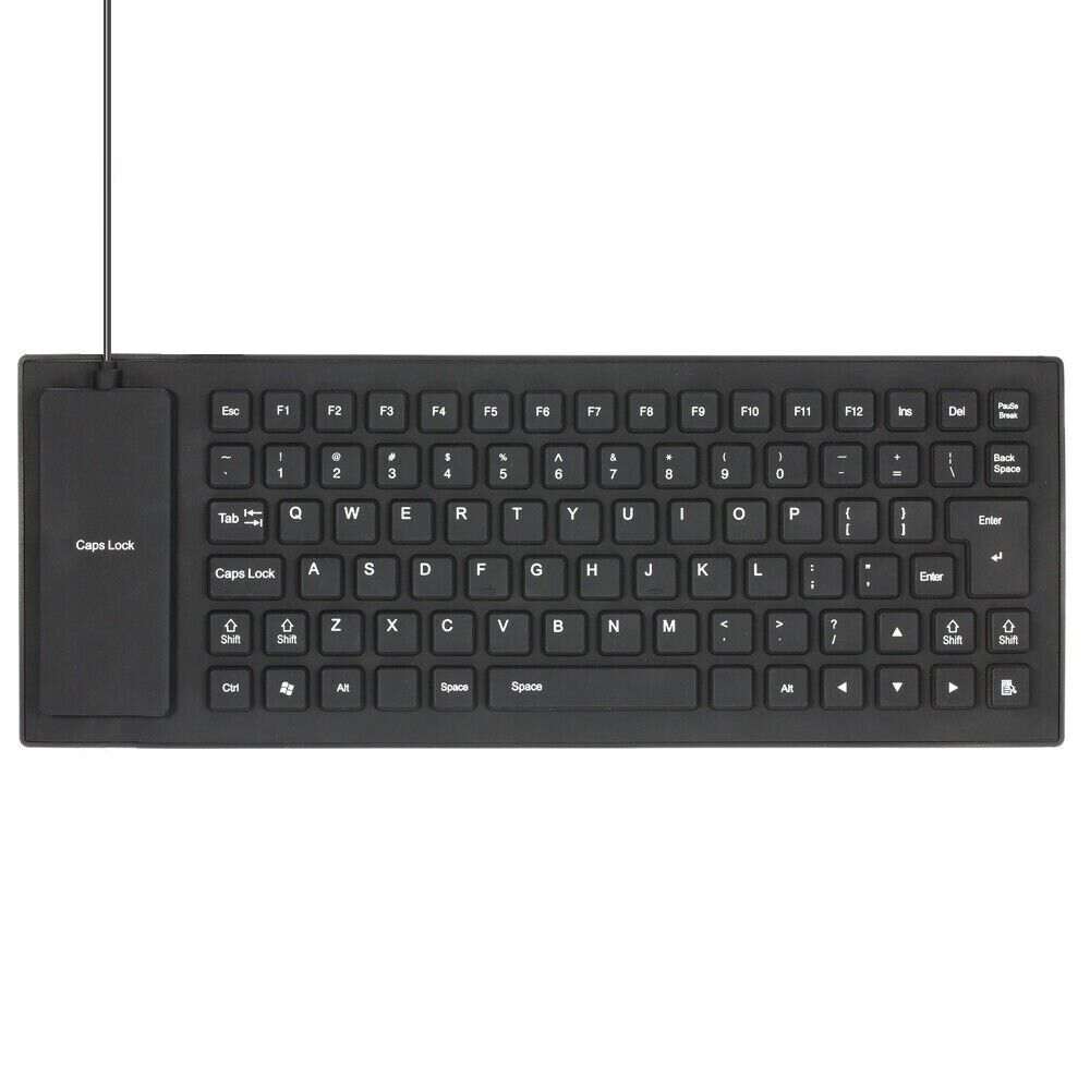 Waterproof Silicone Foldable Keyboard with USB