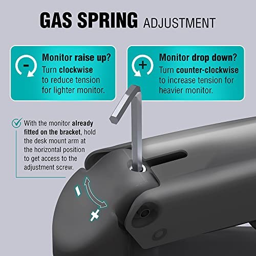 Full Motion Swivel Dual Monitor Desk Mount Stand