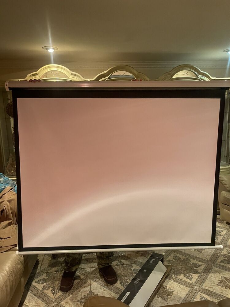 GS Projectors Model 100-8K UHDTV Projector Screen - 60 x 72
