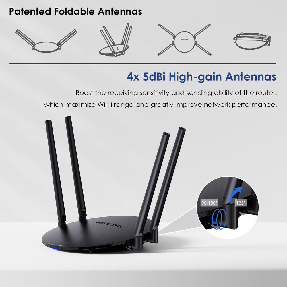 WAVLINK AC1200 AX3000 WiFi 6 Router - Dual Band Gigabit Internet Router