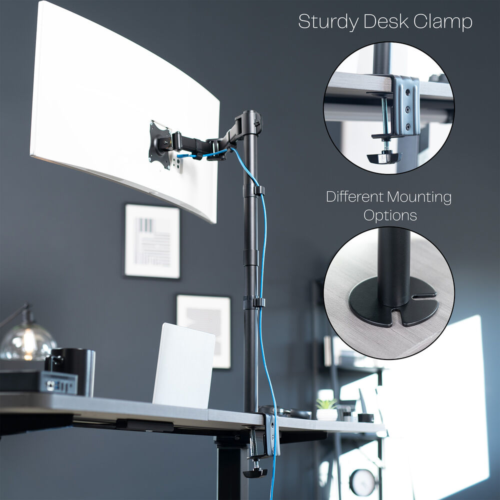 Extra Tall Adjustable Monitor Stand for 32-inch Screens