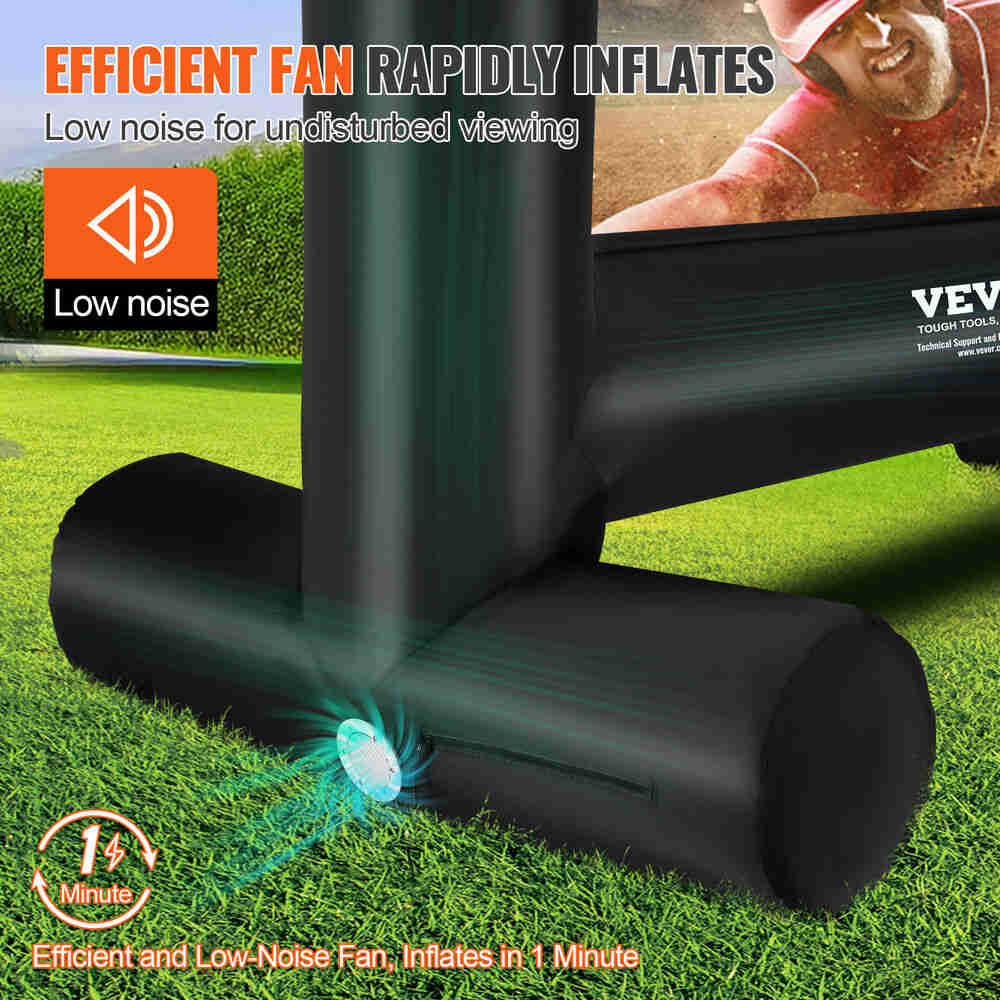 VEVOR 14 FT Inflatable Movie Screen with Blower