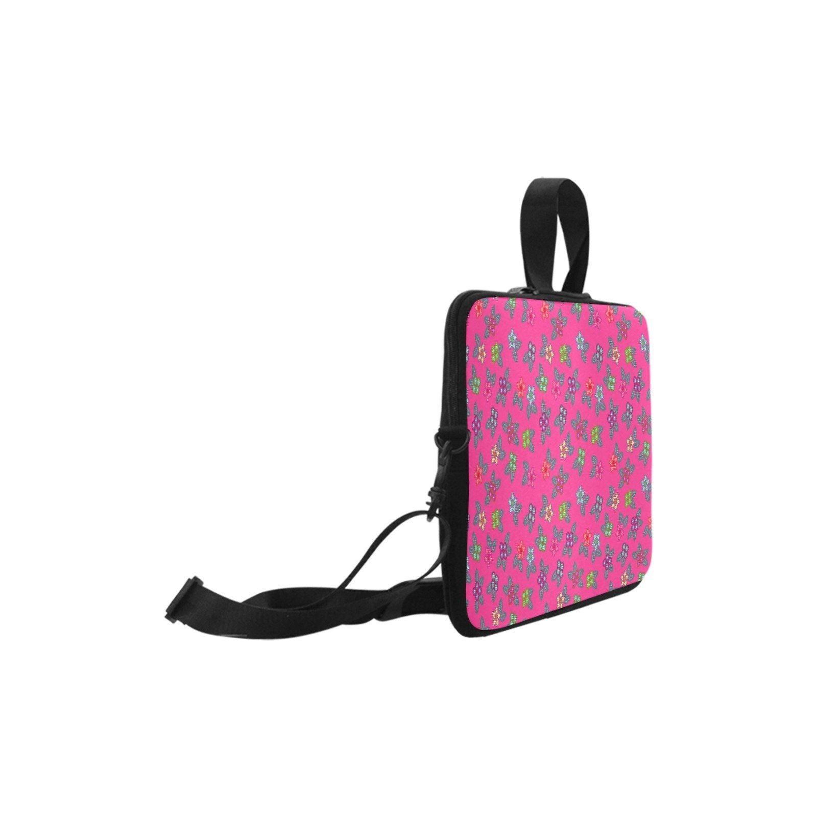 Berry Flowers Neoprene Laptop Handbag