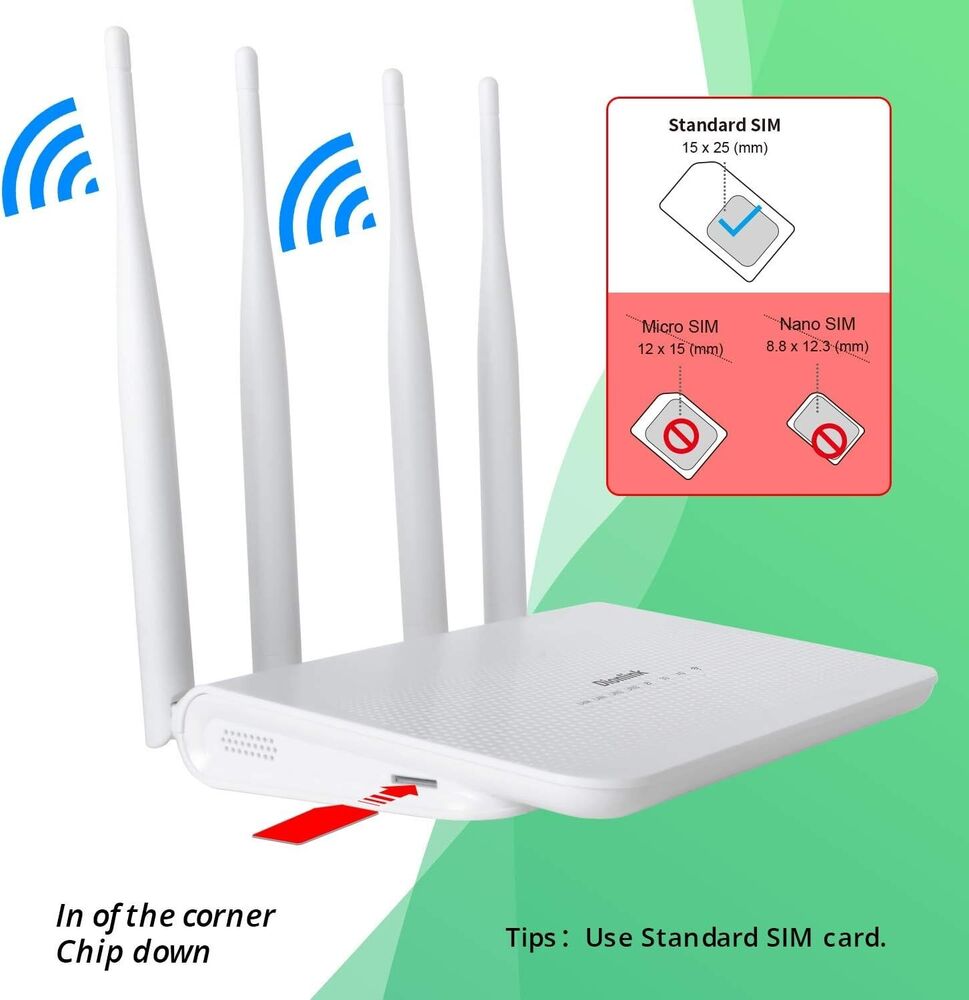 Dionlink 4G LTE CPE Unlocked 4G Wireless WiFi Router