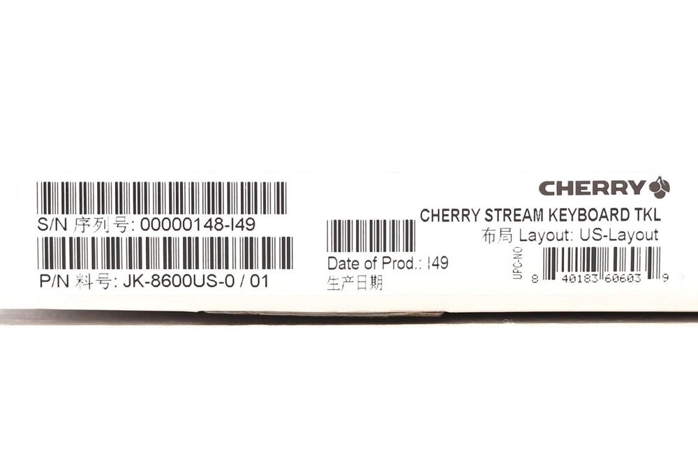 Cherry JK-8600 USB Wired TKL Keyboard
