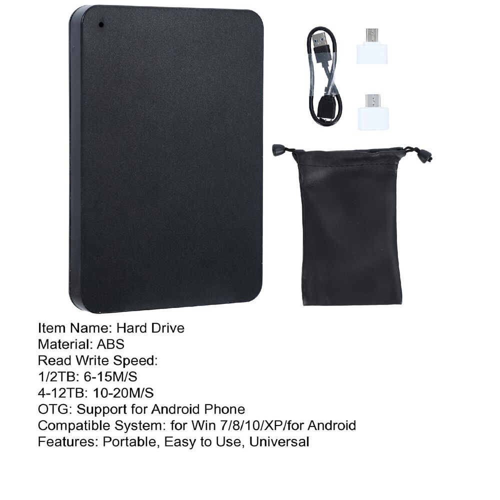 Ultra Slim USB 3.0 External Hard Drive HDD - High-Capacity Portable Storage