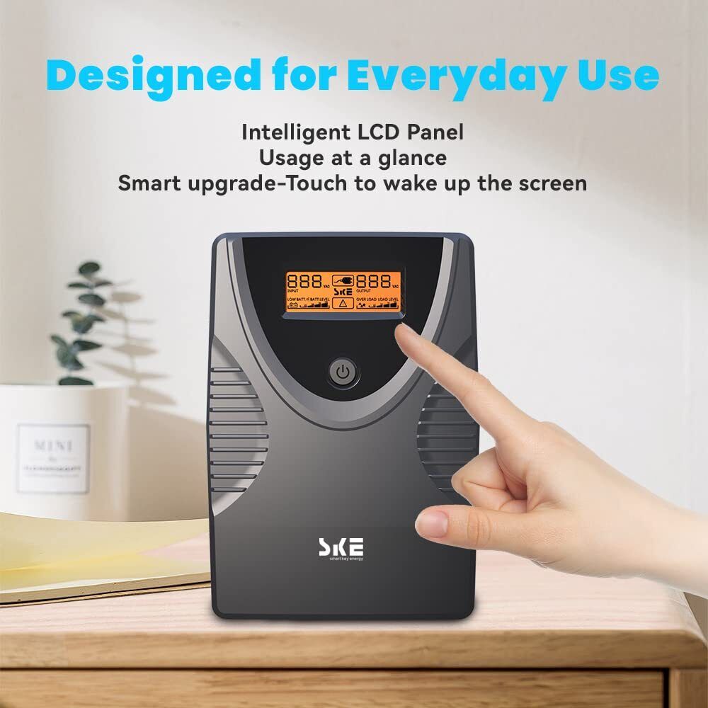 Reliable UPS Battery Backup and Surge Protector for Computer Power Supply