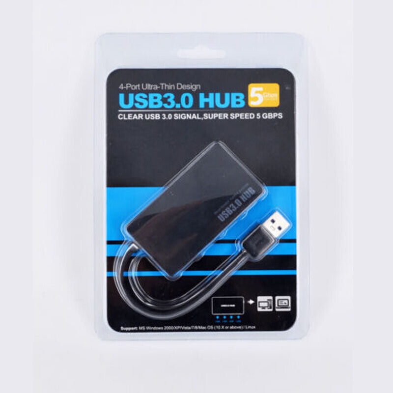 Portable 4-Port USB 3.0 Hub