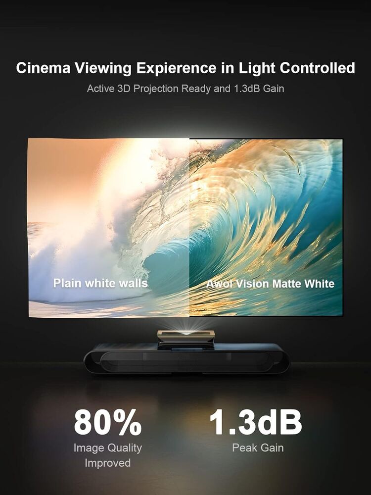 AWOL VISION 150-inch High-Quality Projector Screen