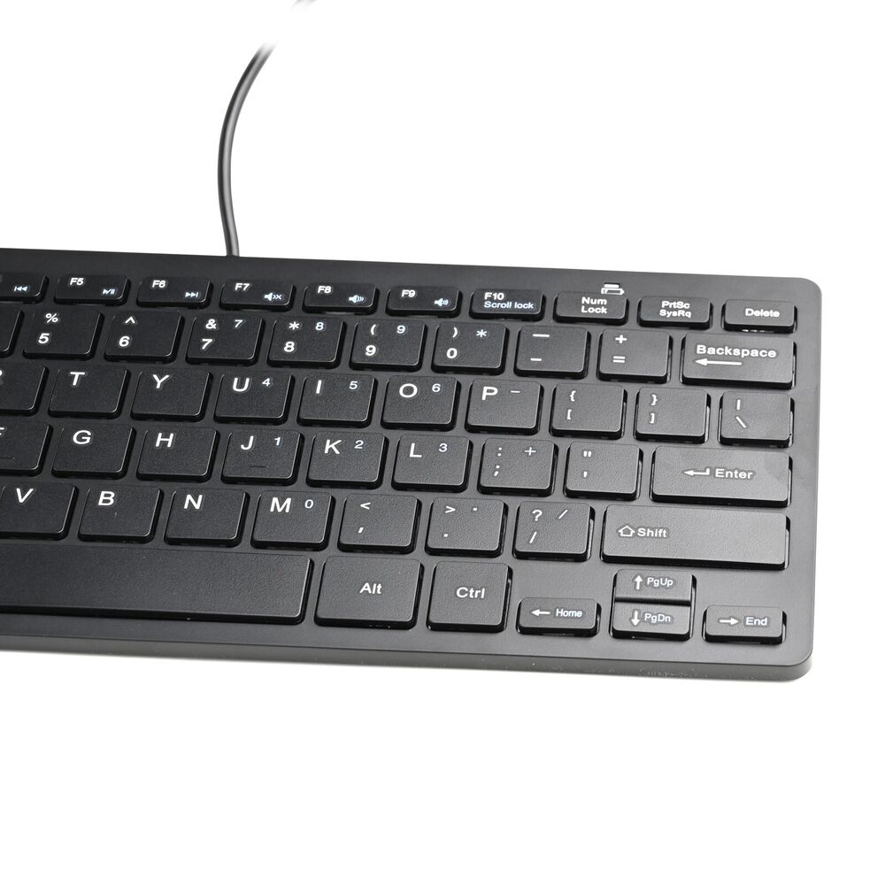 Ultra Thin Mini USB Wired Compact Keyboard