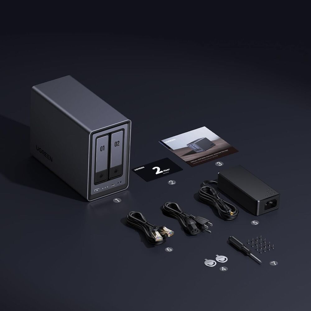 Ultra-Fast NASync 2-Bay Network Storage with 8TB Drives