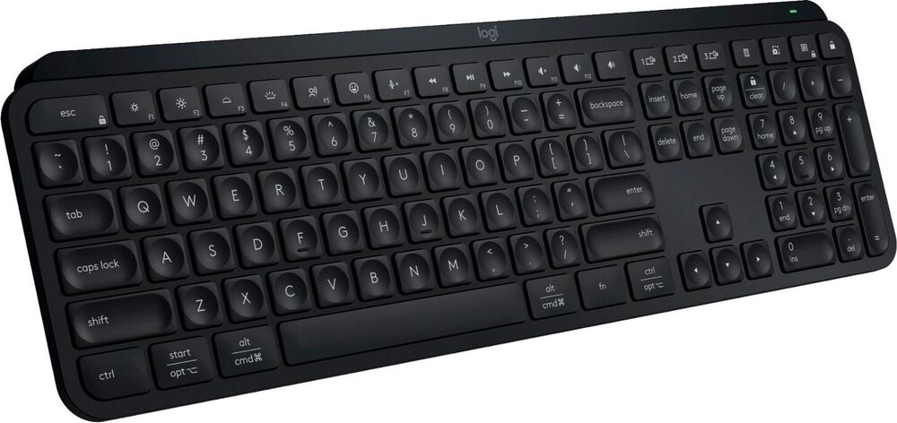 Logitech MX Keys S Full-Size Bluetooth Wireless Keyboard - Black