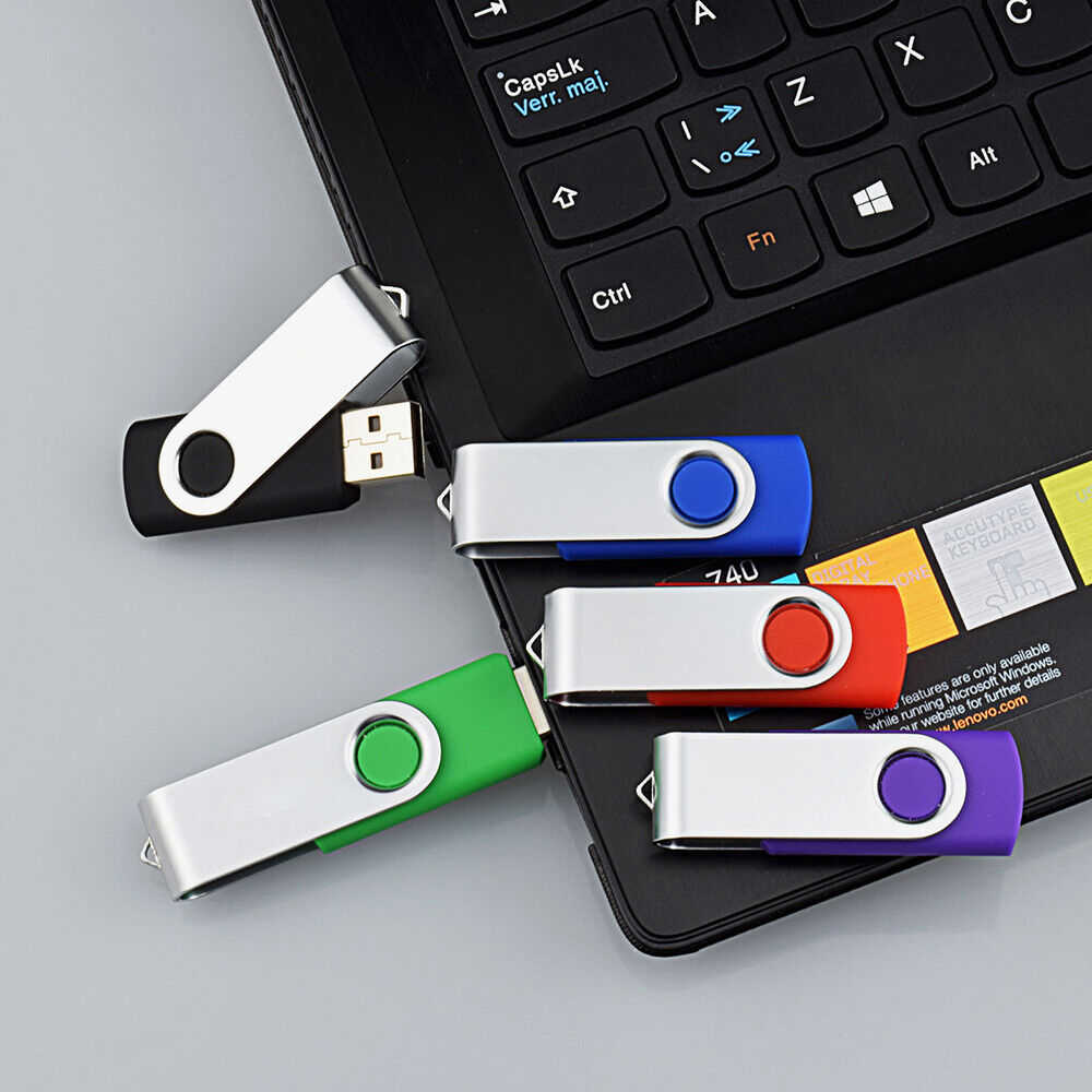 High-Capacity USB Flash Drives - 1GB to 128GB
