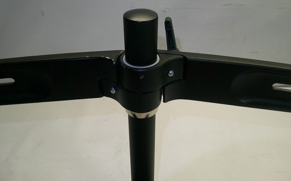 Black Planar Dual Monitor Stand