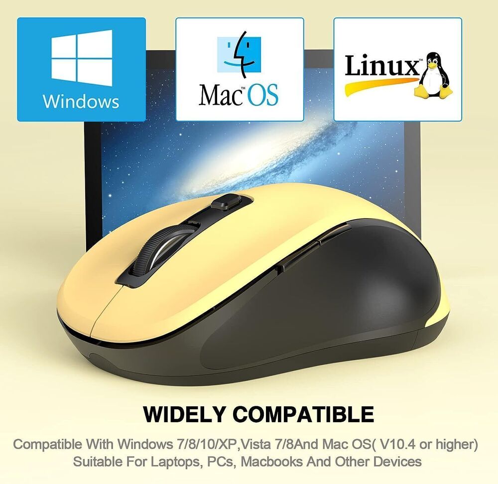 2.4GHz Wireless Optical Mouse with USB Receiver