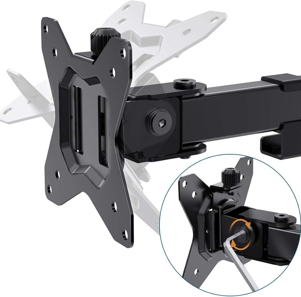Enhanced Workspace with Fully Adjustable Dual Monitor Stand