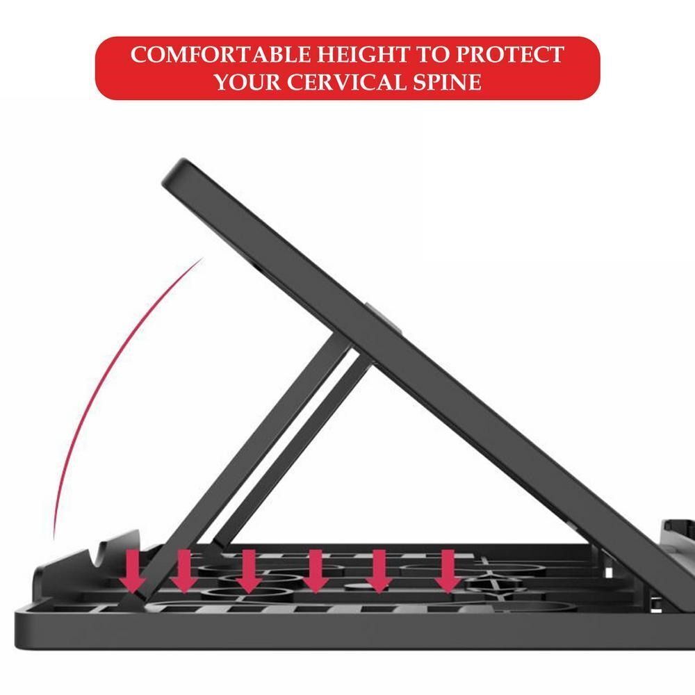 6-Levels Adjustable Laptop Cooling Stand