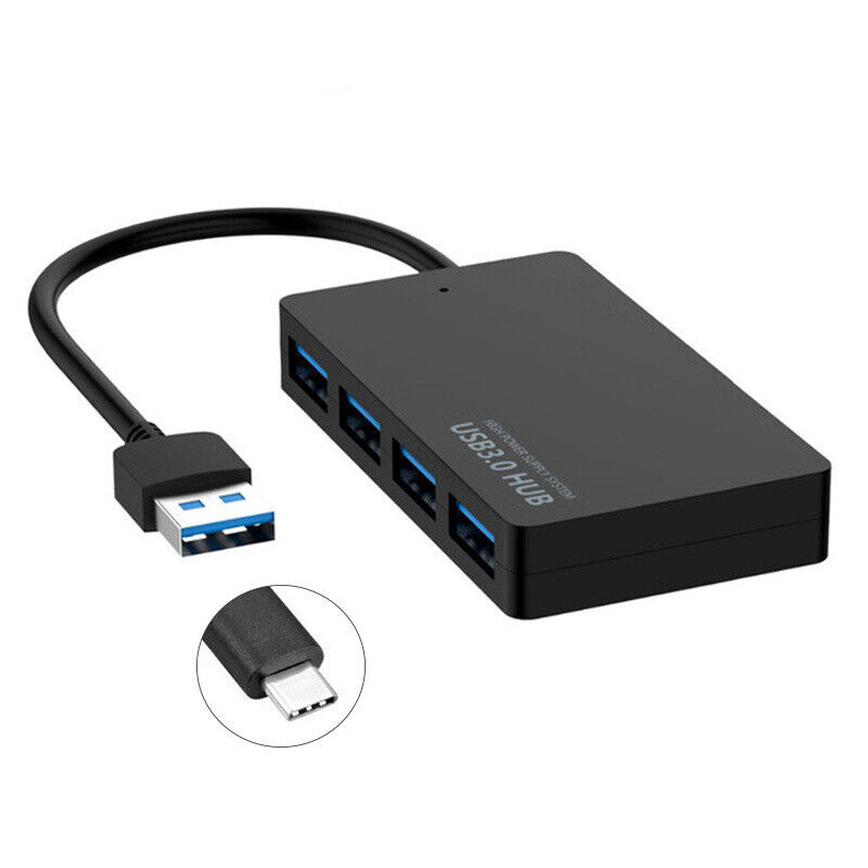 4 Port USB 3.0 Hub Multi Splitter Adapter