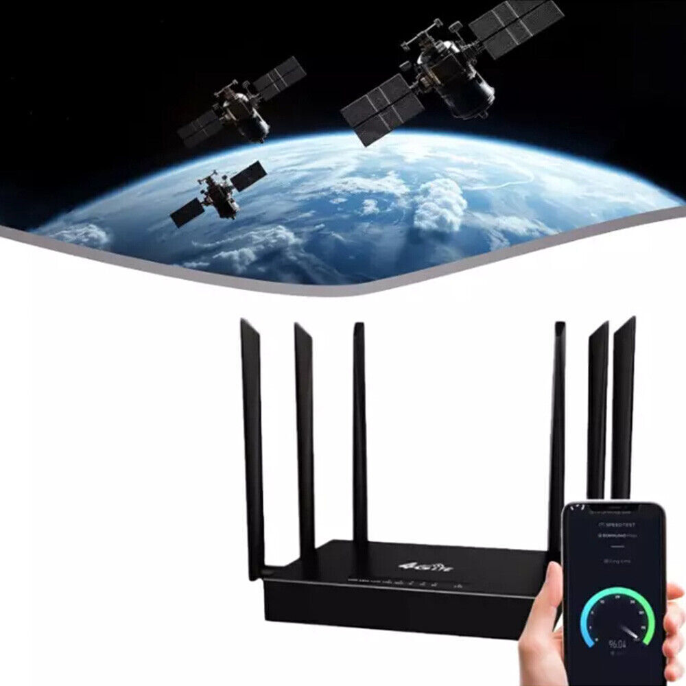 Ultra Link Free WiFi Router with 6 Antennas for Unlimited Satellite Internet