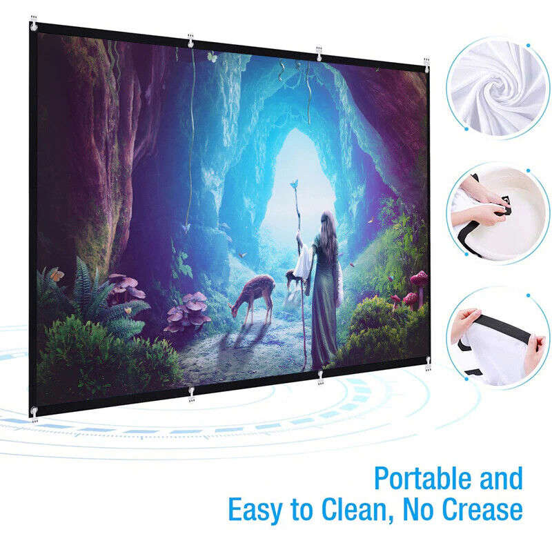 Portable Foldable Projector Screen for Outdoor and Home Cinema