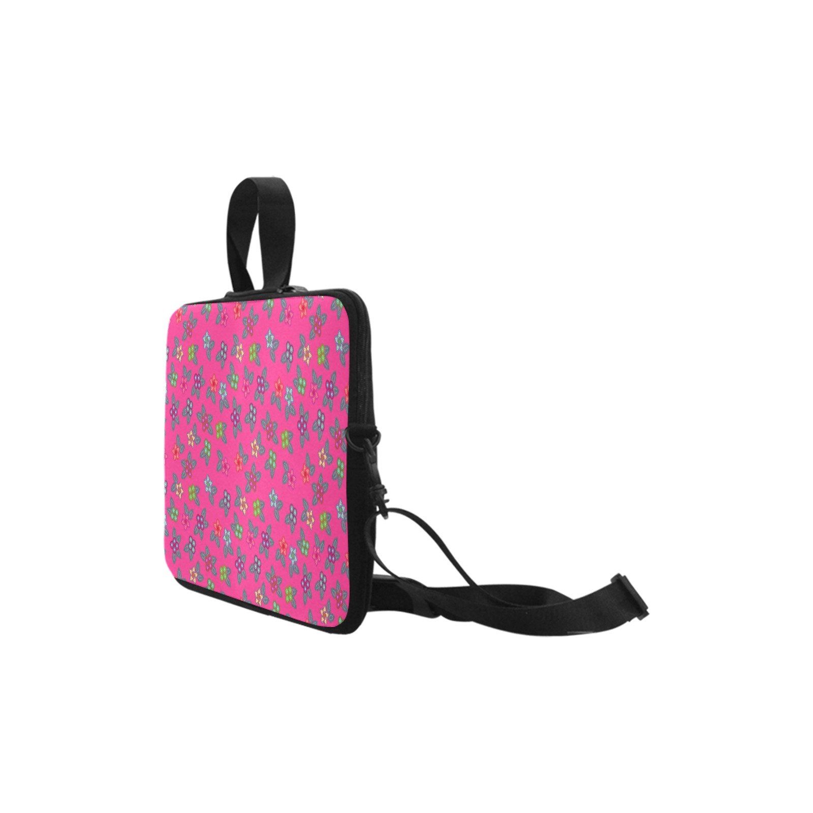 Berry Flowers Neoprene Laptop Handbag