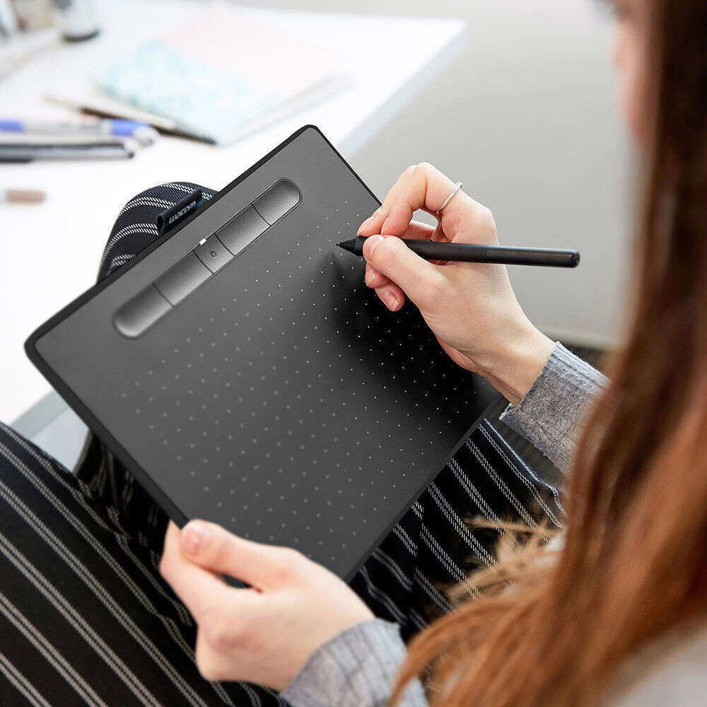 Wacom Intuos Medium Wireless Graphics Tablet - Black, Certified Refurbished