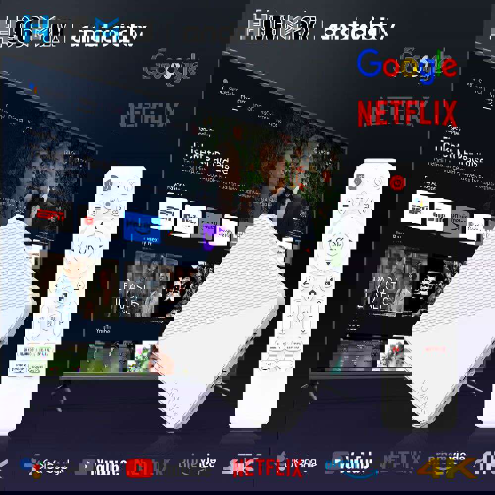 Android Network H313 TV Box 4K with ATV Voice Remote Smart TV Set Top Box