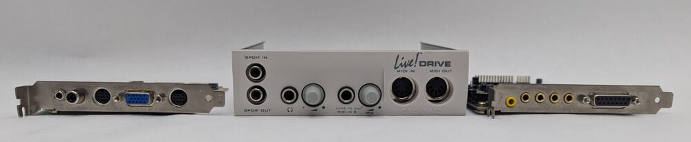 VTG 1999 Creative Live! Drive PCI Audio Interface Bundle