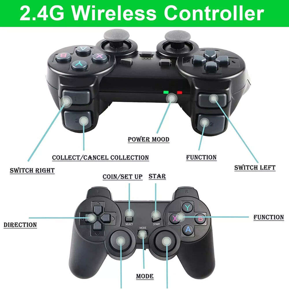 4K HDMI TV Game Stick with 64GB Storage and Wireless Gamepad