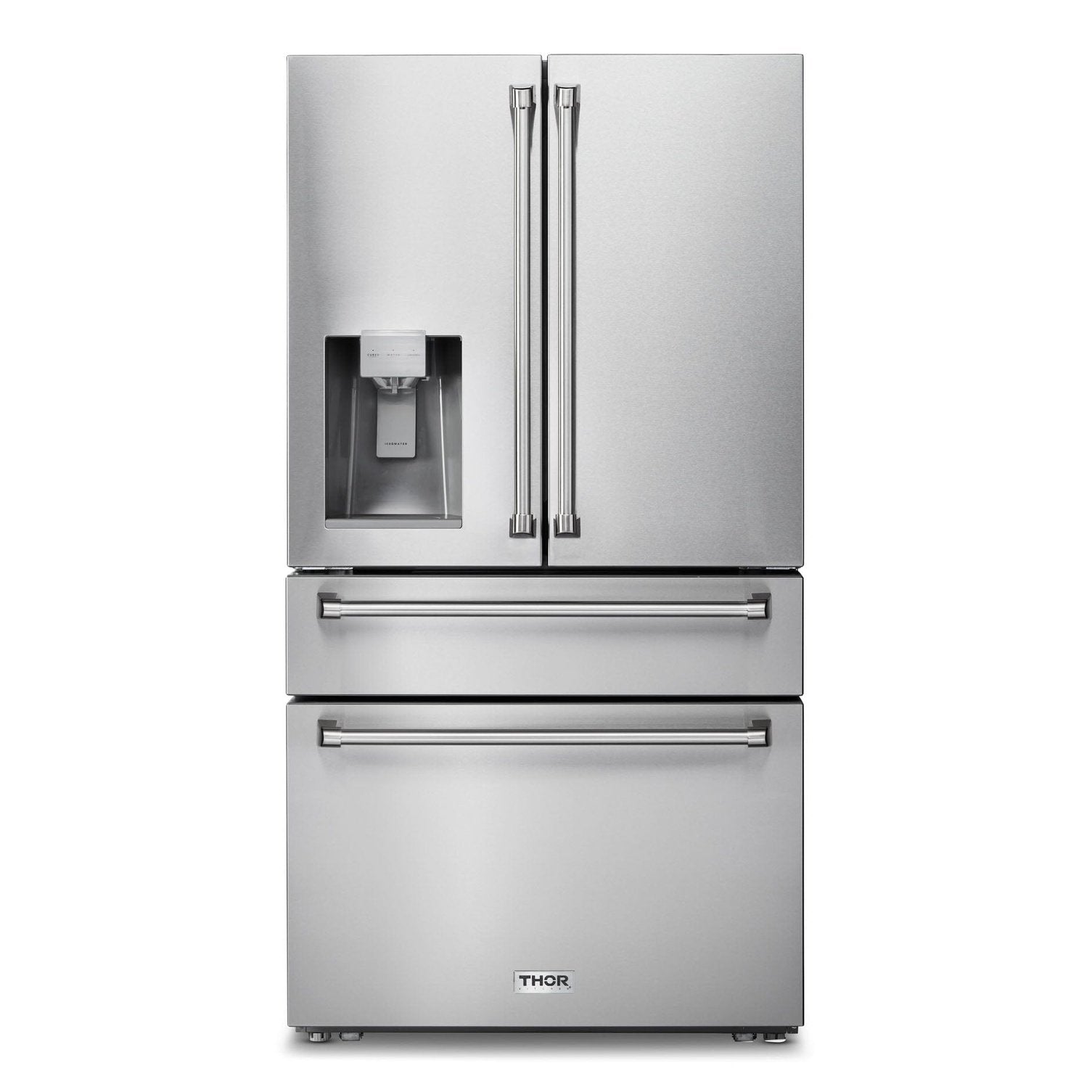 Thor Kitchen 36 In. Counter Depth Refrigerator with Water Dispenser and Ice Maker - TRF3601FD