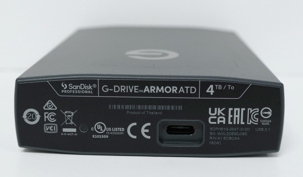 SanDisk Professional 4TB G-DRIVE ArmorATD External Hard Drive