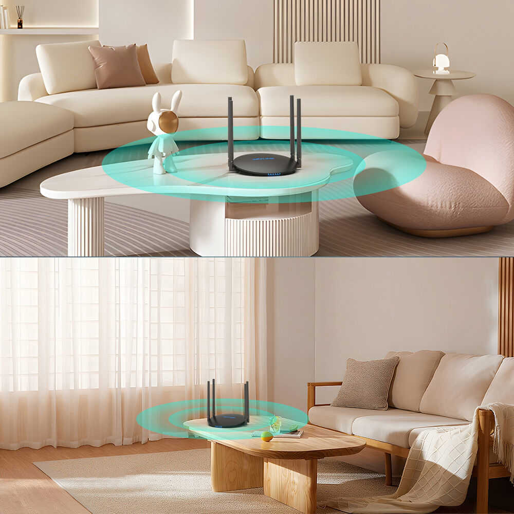 1200Mbps Dual Band WiFi 5 Router with Long Range