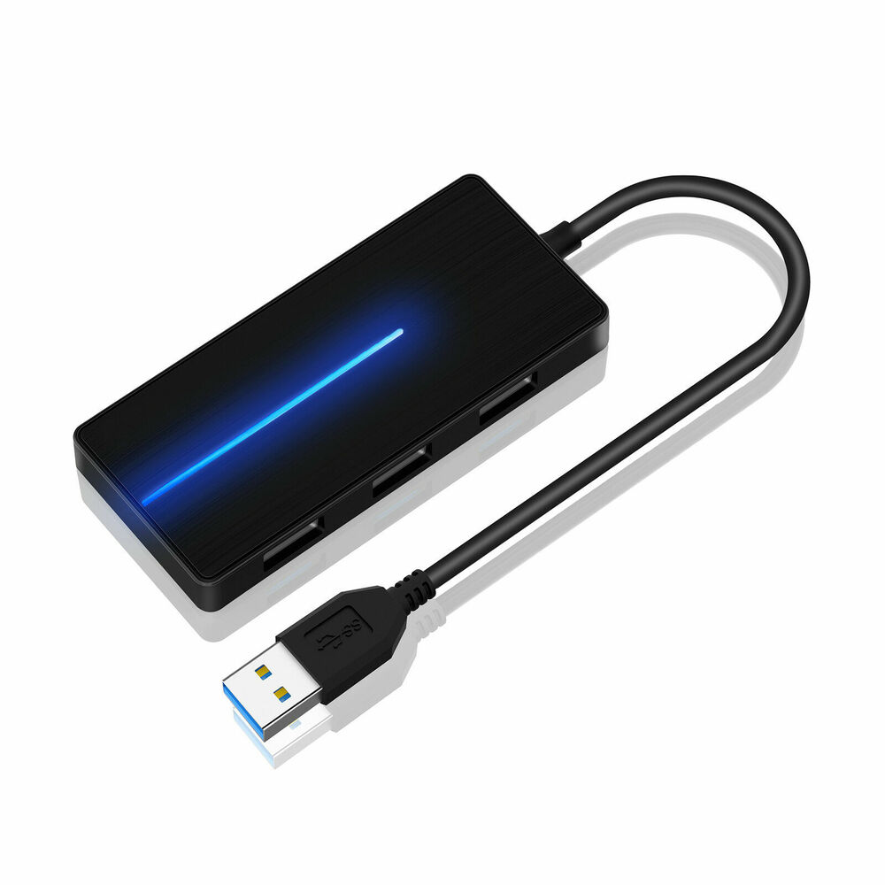 Ultra Slim USB Power Hub with 3 Port USB 3.0 and SD/TF Slot Adapter