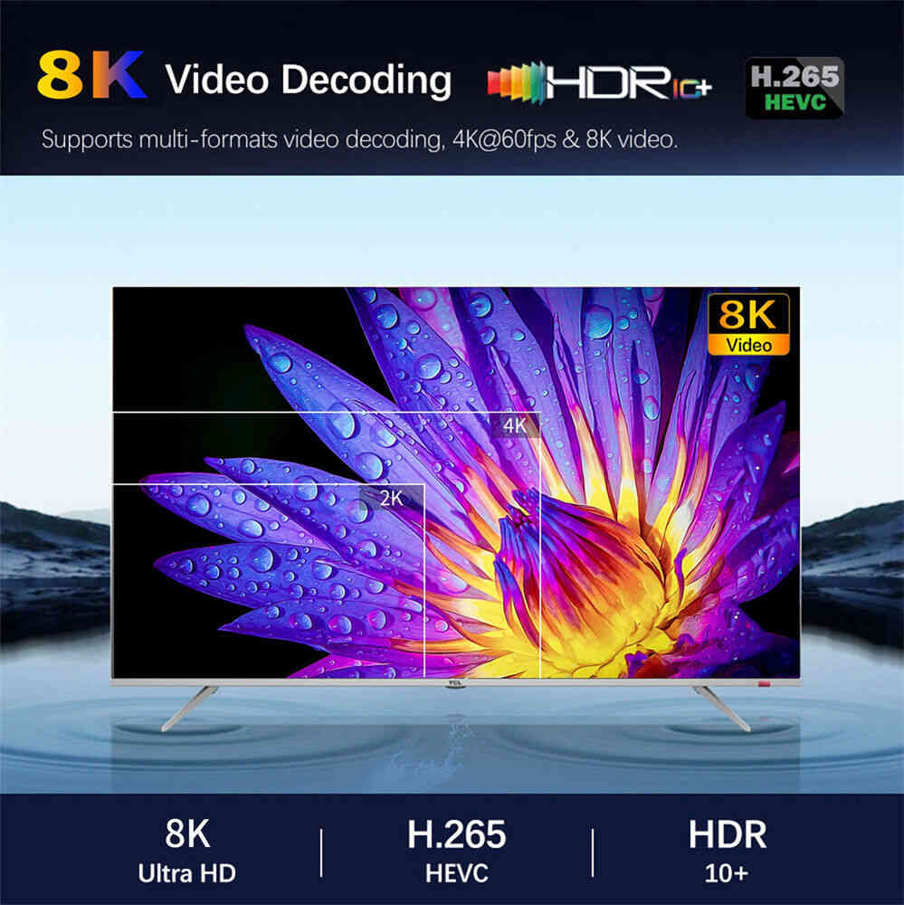 Android TV Box with 2.4G Voice Remote Control - H313 Home Network Player