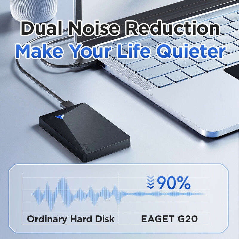EAGET USB 3.0 External Hard Drive HDD 500GB/1TB