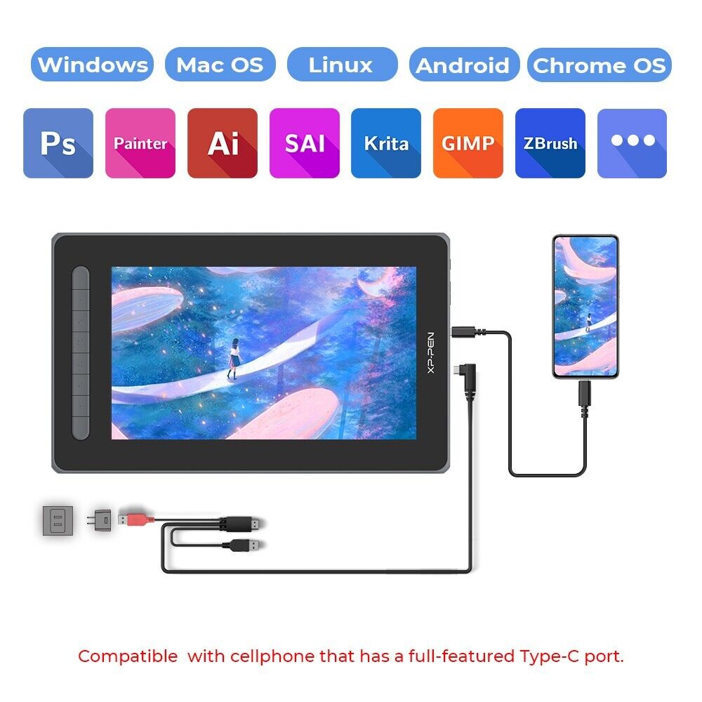 XP-Pen Artist 12 2nd Gen Full Lamination Graphics Tablet