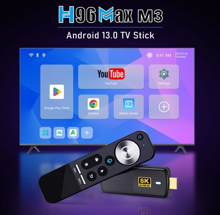 H96maxM3 Network Set-Top Box with WIFI6, 8K High-Definition, and Bluetooth