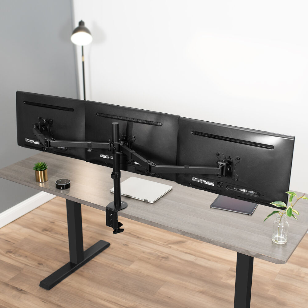 VIVO Triple Monitor Articulating Stand for Enhanced Productivity