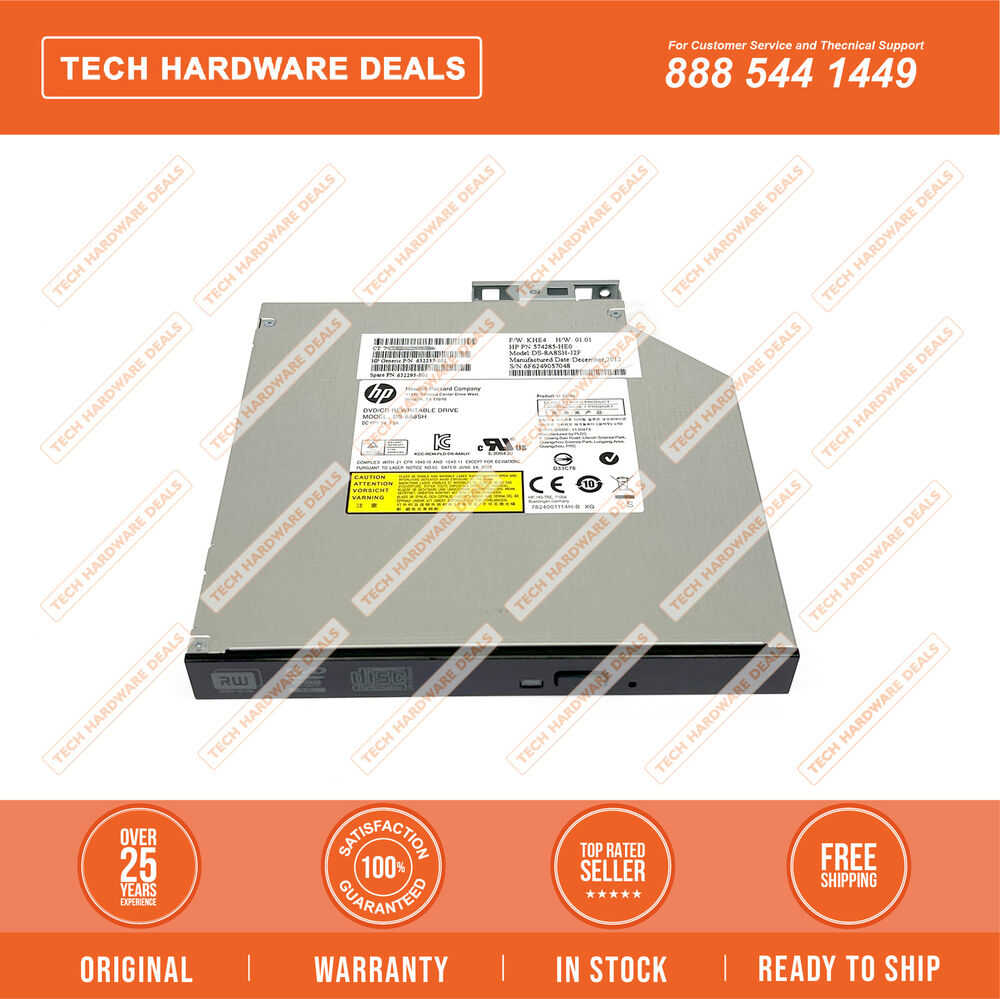 HP Slim SATA DVD RW JackBlack Optical Drive